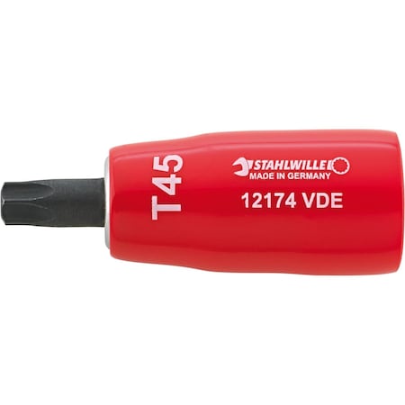 STAHLWILLE TOOLS 10 mm (3/8") VDE screwdriver socket TORX T40 L.67 mm 02390040